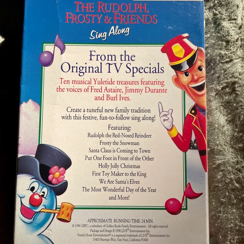 ❄️ The Rudolph, Frosty & Friends Sing Along ❄️🦌⛄️ VHS Video TAPE
